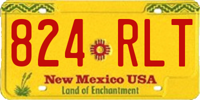 NM license plate 824RLT