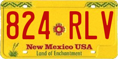 NM license plate 824RLV