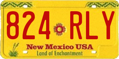 NM license plate 824RLY