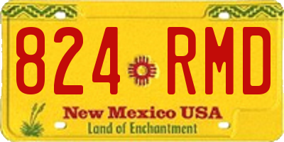 NM license plate 824RMD