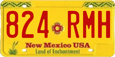 NM license plate 824RMH