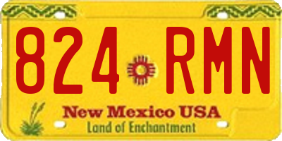 NM license plate 824RMN