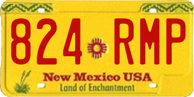 NM license plate 824RMP