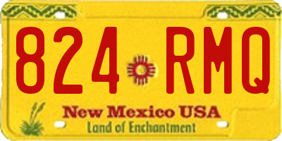 NM license plate 824RMQ
