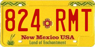 NM license plate 824RMT