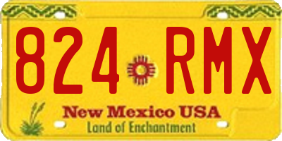 NM license plate 824RMX
