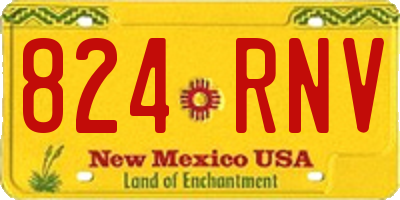 NM license plate 824RNV