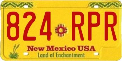 NM license plate 824RPR