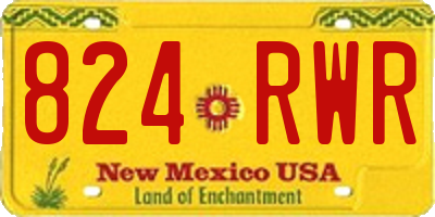 NM license plate 824RWR