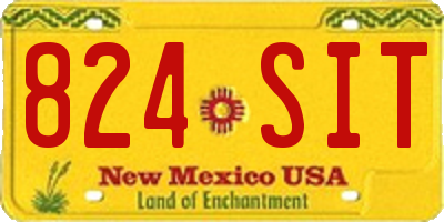NM license plate 824SIT