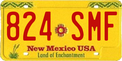 NM license plate 824SMF