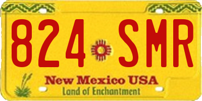 NM license plate 824SMR