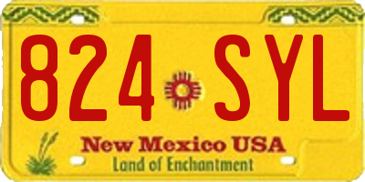 NM license plate 824SYL