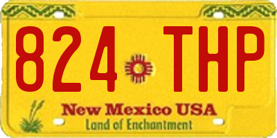 NM license plate 824THP