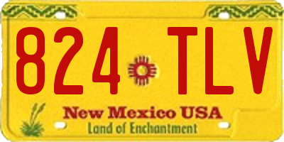 NM license plate 824TLV