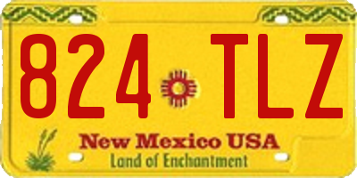 NM license plate 824TLZ