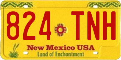 NM license plate 824TNH