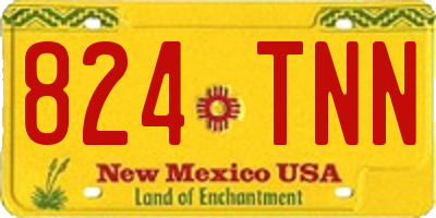 NM license plate 824TNN