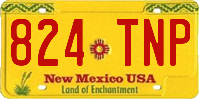 NM license plate 824TNP
