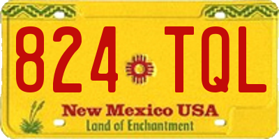 NM license plate 824TQL