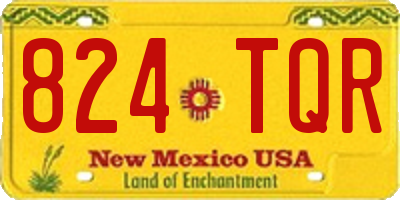 NM license plate 824TQR