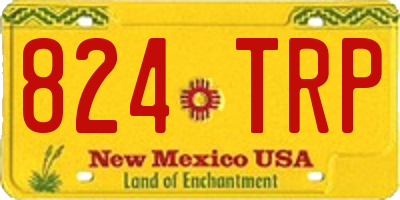 NM license plate 824TRP