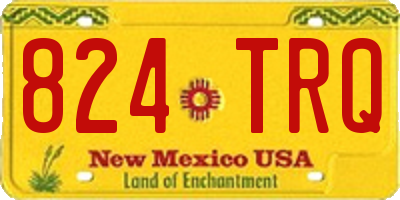 NM license plate 824TRQ
