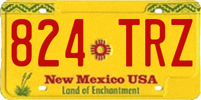 NM license plate 824TRZ