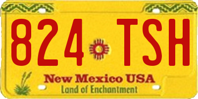 NM license plate 824TSH