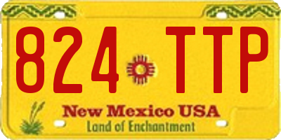 NM license plate 824TTP