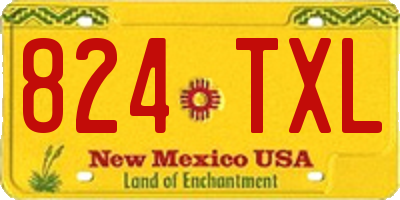 NM license plate 824TXL