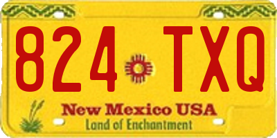 NM license plate 824TXQ
