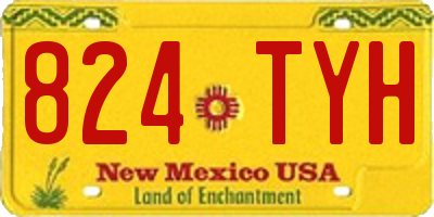 NM license plate 824TYH