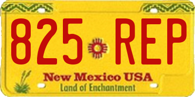 NM license plate 825REP
