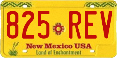 NM license plate 825REV