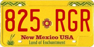 NM license plate 825RGR