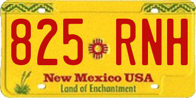 NM license plate 825RNH
