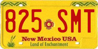 NM license plate 825SMT