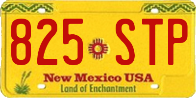 NM license plate 825STP