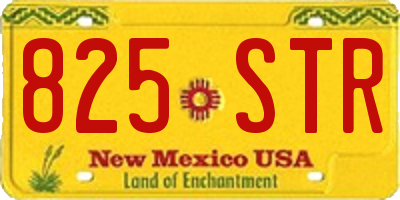 NM license plate 825STR