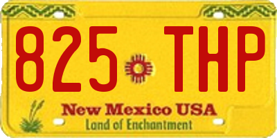 NM license plate 825THP