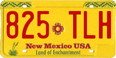 NM license plate 825TLH