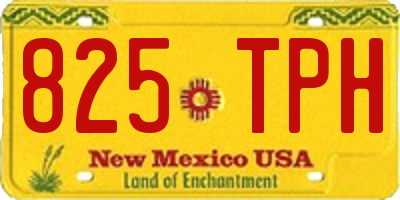 NM license plate 825TPH