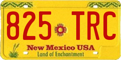 NM license plate 825TRC