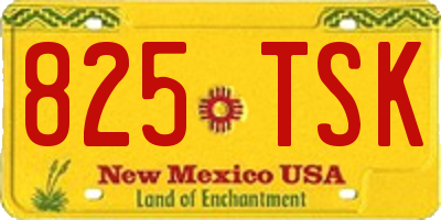NM license plate 825TSK