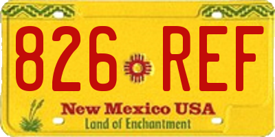 NM license plate 826REF