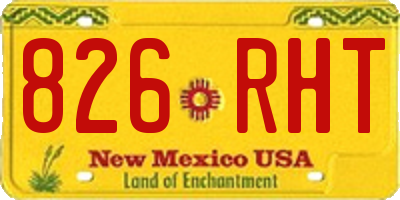 NM license plate 826RHT