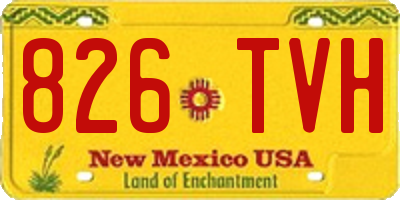 NM license plate 826TVH