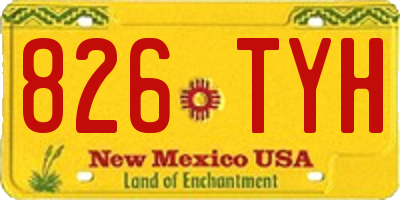 NM license plate 826TYH