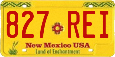 NM license plate 827REI
